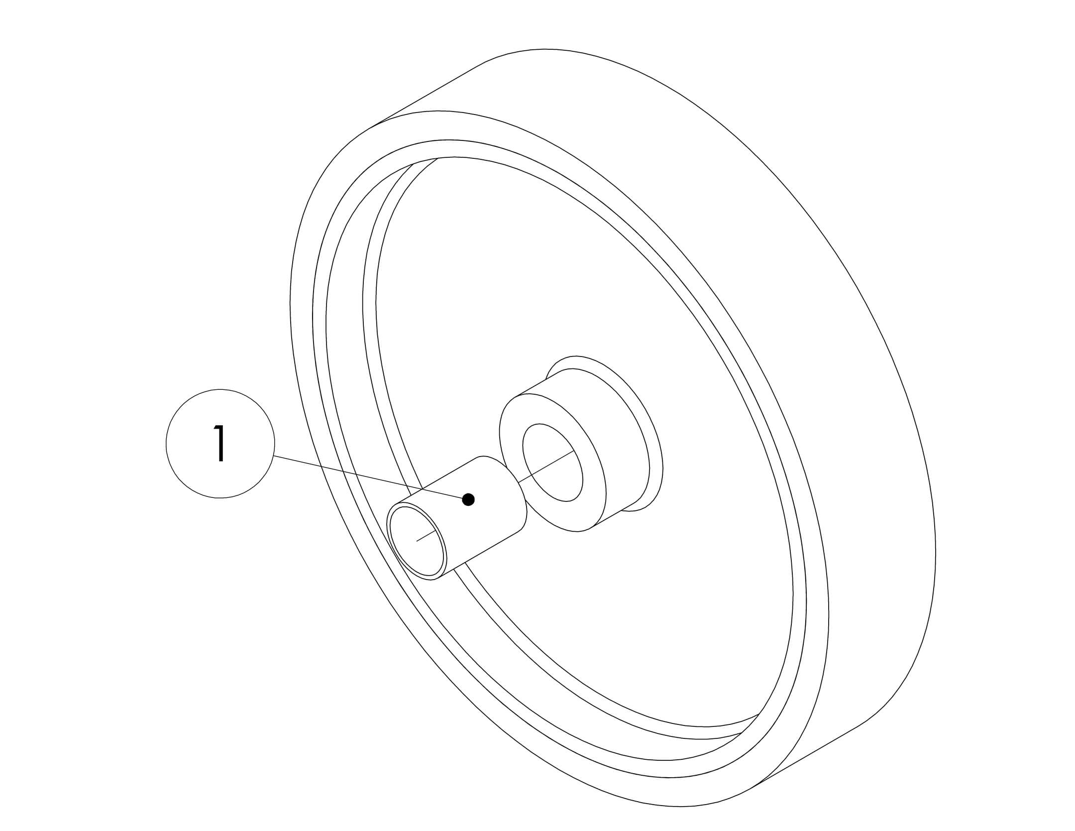 HB-1030-Base-Front Wheel Subparts-SN-D01-10010-D01-29999